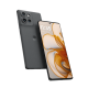 Motorola smartphone in black finish featuring a triple rear camera setup and immersive edge-to-edge display with modern premium design showcased at Placewell Retail Siliguri & Gangtok.