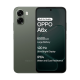 OPPO A6x smartphone in olive green color featuring a sleek dual rear camera setup, 6500mAh large battery, 120Hz ultra bright display, IP64 water and dust resistance showcased by Placewell Retail Siliguri & Gangtok.