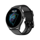 Angled view of NoiseFit Twist 2 smartwatch with black strap and premium round AMOLED display design – Placewell Retail Siliguri & Gangtok
