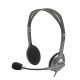 Logitech H110 stereo wired headset with noise cancelling microphone and dual 3.5mm jack in black at Placewell Retail Siliguri & Gangtok

