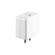 Side profile of the realme 80W SuperVOOC Power Adapter in White, highlighting the compact build and premium glossy finish at Placewell Retail Siliguri.