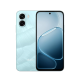 OPPO A6x 5G Ice Blue smartphones with dual rear camera design placed on icy surface highlighting premium finish, durability and fast 5G connectivity
