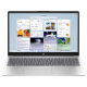 HP Laptop 15-fd0682TU ports layout showing 1x USB Type-A, 1x HDMI, 1x USB Type-C, headphone/microphone combo jack, power supply port, and additional USB Type-A port connectivity options in silver finish