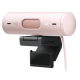 Logitech Brio 500 Full HD 1080p webcam with HDR and privacy shutter front angle view for professional video meetings

