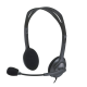 Logitech H111 wired on-ear headphones with noise-cancelling microphone in black for work and study Placewell Retail Siliguri & Gangtok

