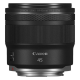 Canon RF 45mm F1.2 STM lens front view showing large f/1.2 aperture glass available at Placewell Retail Siliguri.