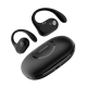 Noise Pure Pods black wireless earbuds with AirWave technology displayed alongside their glossy black charging case featuring the Noise logo.