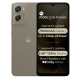 Front view of the black Motorola Moto G06 Power smartphone screen displaying key specifications including 7000mAh battery, 3 days of power, and 6.88 inch 120Hz display with Dolby Atmos stereo speakers.
