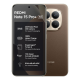 REDMI Note 15 Pro+ 5G Coffee Mocha smartphone with curved AMOLED display and premium leather-finish back