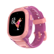 Noise Jr. Explorer 2 Kids Smartwatch front view featuring a pink casing, purple strap, and a 1.4
