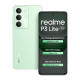 Realme P3 Lite 5G green color smartphone with 6000mAh battery, 45W fast charging, ultra-slim design and 120Hz punch-hole display
