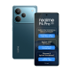 Realme P4 Pro 5G teal model highlighting Snapdragon 7 Gen 4 processor, Sony IMX896 camera, 7000mAh battery and 80W fast charging