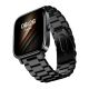 Noise Pulse 2 Pro smartwatch in black metal strap showing large HD screen with modern UI and stylish premium finish.