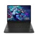 Front view of HP OMEN Gaming Laptop 16-am0238TX featuring vibrant 16-inch gaming screen and customizable RGB keyboard designed for competitive gaming