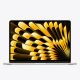 Apple MacBook Air 13-inch with Apple M5 chip open front view Liquid Retina display showing abstract wallpaper Starlight color – Placewell Retail Siliguri & Gangtok