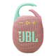 JBL Clip 4 Eco Pink portable Bluetooth speaker front view with JBL logo and control buttons