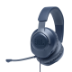 JBL Quantum 100 Blue – (Wired Over-Ear Gaming Headset / 40mm Drivers / Detachable Boom Mic / JBL QuantumSOUND Signature / 3.5mm Jack / Blue) – Lightweight Gaming Headphones