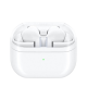 Samsung Galaxy Buds 3 Pro white charging case with transparent lid open displaying earbuds and LED battery indicator