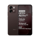 OPPO A6 Pro 5G brown smartphone front and back view featuring 7000mAh battery, IP69 waterproof rating and 80W SuperVOOC fast charging display