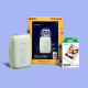 Fujifilm Instax Mini Link 3 Sage Green smartphone printer starter kit with Instax Mini instant film by Placewell Retail Siliguri & Gangtok