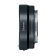 Canon EF-EOS R Mount Adapter side profile showing metal mount ring, electronic contacts, and compact black design for EF/EF-S lens compatibility with Canon EOS R mirrorless cameras