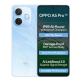 OPPO A5 Pro 5G Feather Blue smartphone with IP69 waterproof rating, dual camera module and 360 degree armour body design rear and front view – Placewell Retail Siliguri & Gangtok