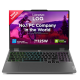 Lenovo LOQ gaming laptop with 15.6-inch display, Intel Core i5 13th Gen processor and NVIDIA RTX 4050 graphics, featuring RGB backlit keyboard and “No.1 PC Company in the World” branding on screen.