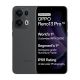 OPPO Reno13 Pro 5G front and back view showing triple camera setup, sleek grey design, punch-hole display and AI phone branding with advanced features