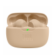 JBL beige true wireless earbuds resting inside an open matching charging case with LED battery indicator, designed for premium wireless listening – Placewell Retail Siliguri & Gangtok