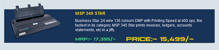 TVS Electronics MSP 345 STAR - Placewell Retail