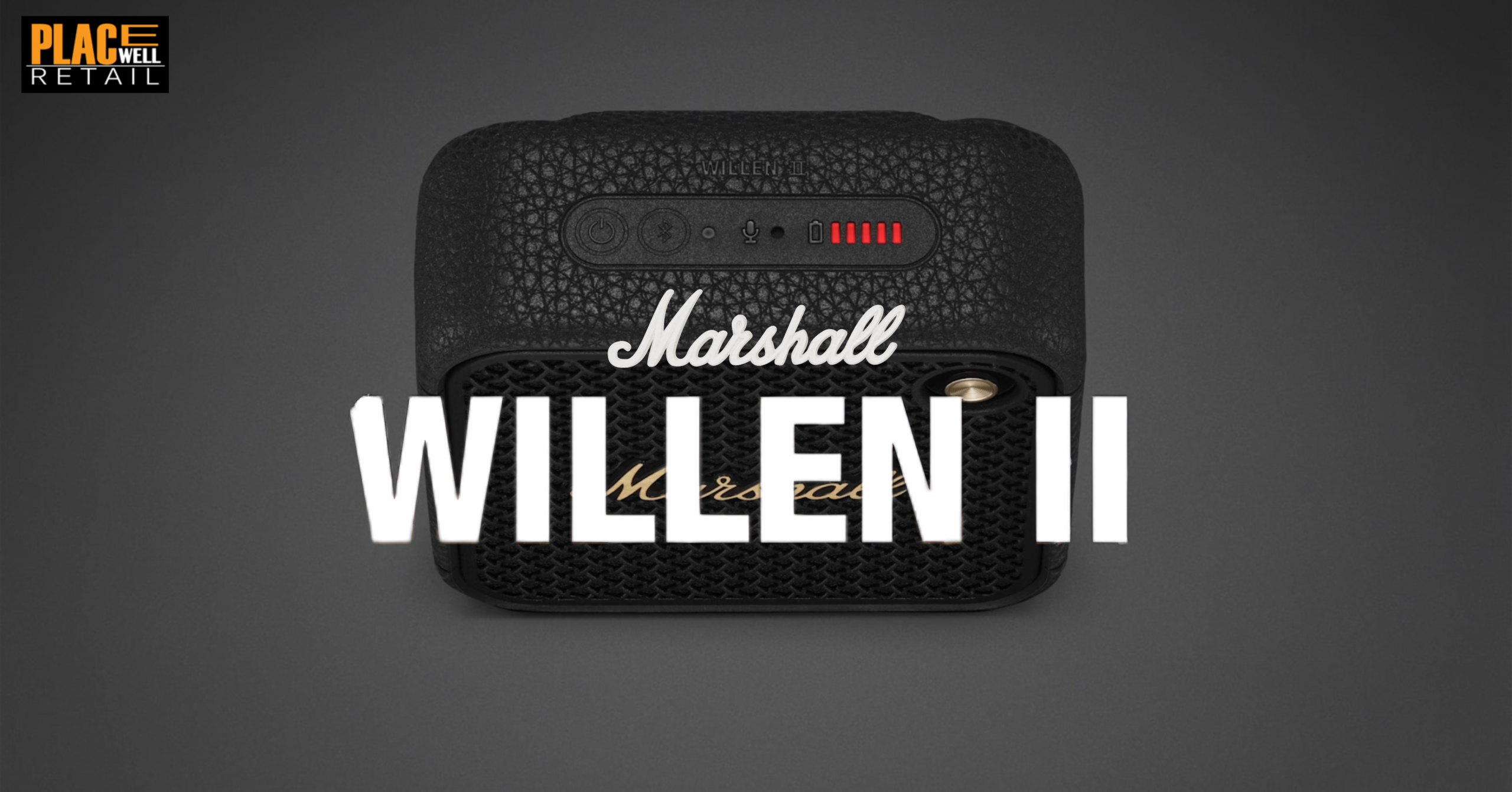 Marshall Willen II Portable Bluetooth Speaker in Siliguri and Gangtok with compact rugged design and IP67 waterproof protection